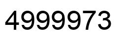 Number 4999973 black image