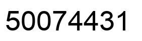 Number 50074431 black image