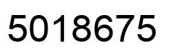 Number 5018675 black image