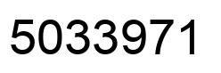 Número 5033971 imagen negro
