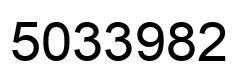 Número 5033982 imagen negro