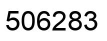 Number 506283 black image