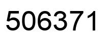 Number 506371 black image