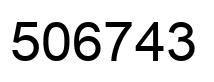Número 506743 imagen negro