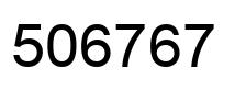 Número 506767 imagen negro