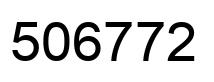 Number 506772 black image
