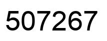 Número 507267 imagen negro