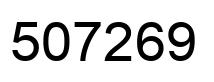 Number 507269 black image