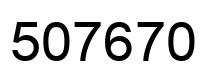 Número 507670 imagen negro