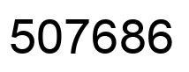 Number 507686 black image