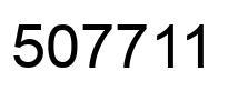 Number 507711 black image