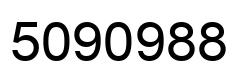 Number 5090988 black image