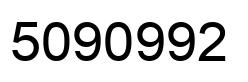 Number 5090992 black image