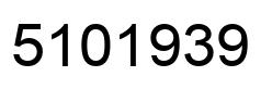 Número 5101939 imagen negro