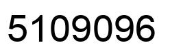 Number 5109096 black image