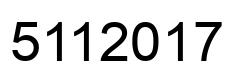 Número 5112017 imagen negro