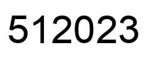 Number 512023 black image