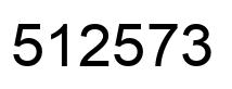 Number 512573 black image