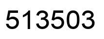 Número 513503 imagen negro