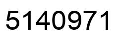 Número 5140971 imagen negro