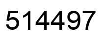 Número 514497 imagen negro