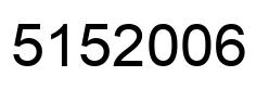 Number 5152006 black image