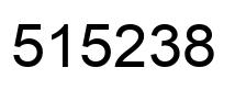 Number 515238 black image