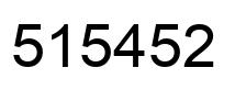 Number 515452 black image