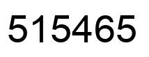 Number 515465 black image