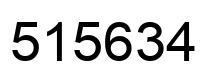 Número 515634 imagen negro
