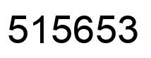 Number 515653 black image