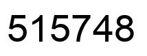 Number 515748 black image