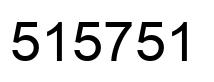 Número 515751 imagen negro