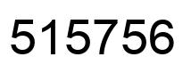 Number 515756 black image