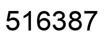 Number 516387 black image