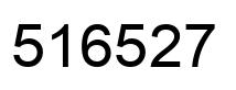 Number 516527 black image