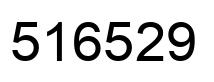 Number 516529 black image