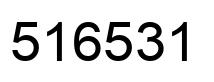 Number 516531 black image