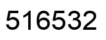 Number 516532 black image
