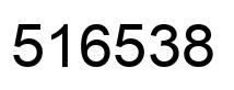 Number 516538 black image