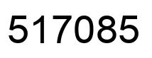Number 517085 black image