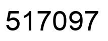 Number 517097 black image