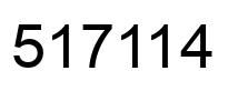Number 517114 black image