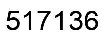 Number 517136 black image