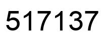 Number 517137 black image