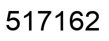 Number 517162 black image