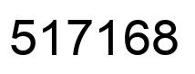 Número 517168 imagen negro