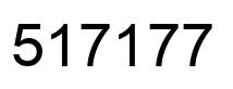 Number 517177 black image