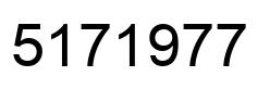 Number 5171977 black image