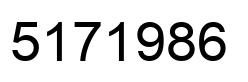 Number 5171986 black image